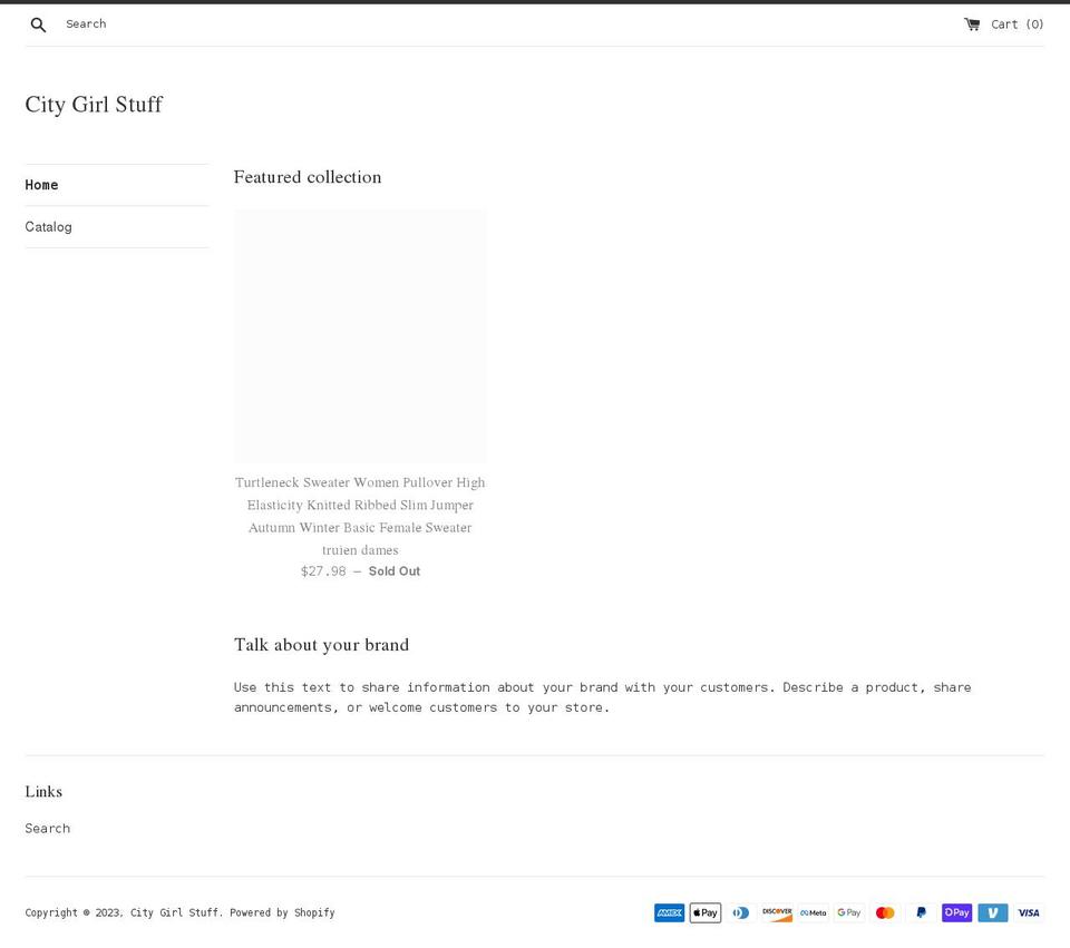 citygirlstuff.com shopify website screenshot