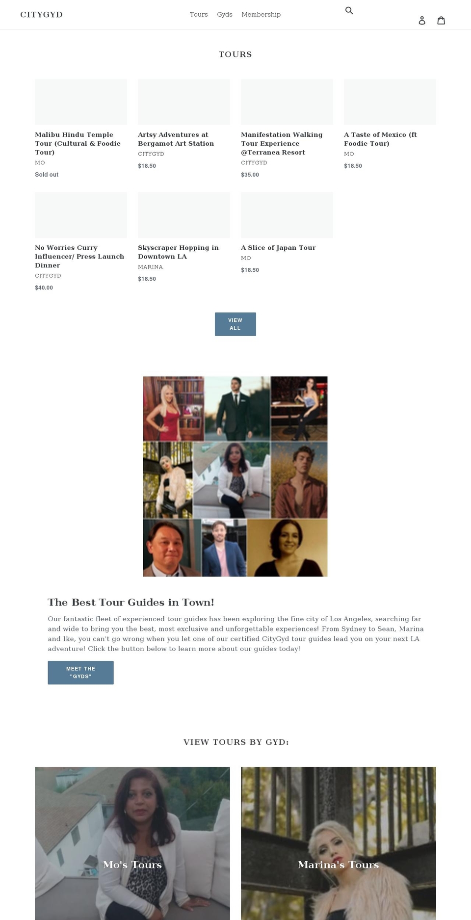 citygyd.com shopify website screenshot