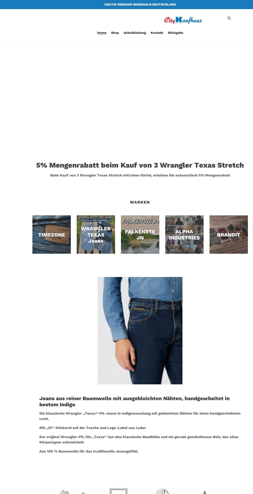 citykaufhaus.shop shopify website screenshot