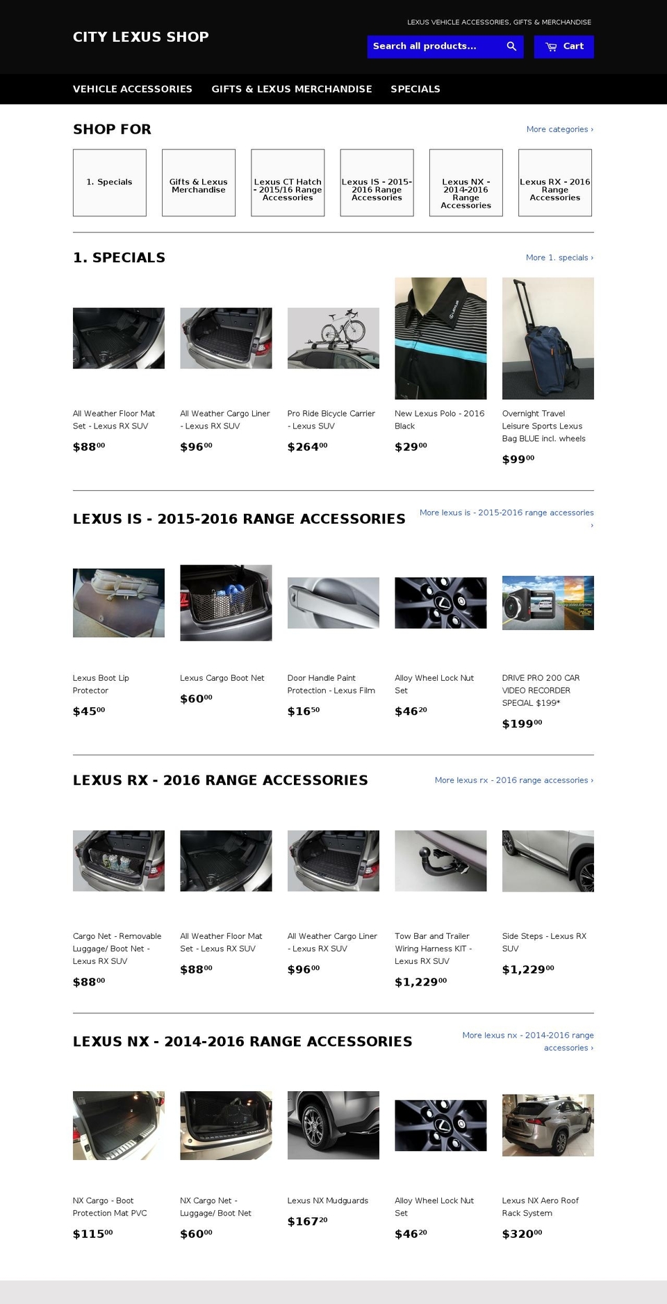 citylexusshop.com shopify website screenshot