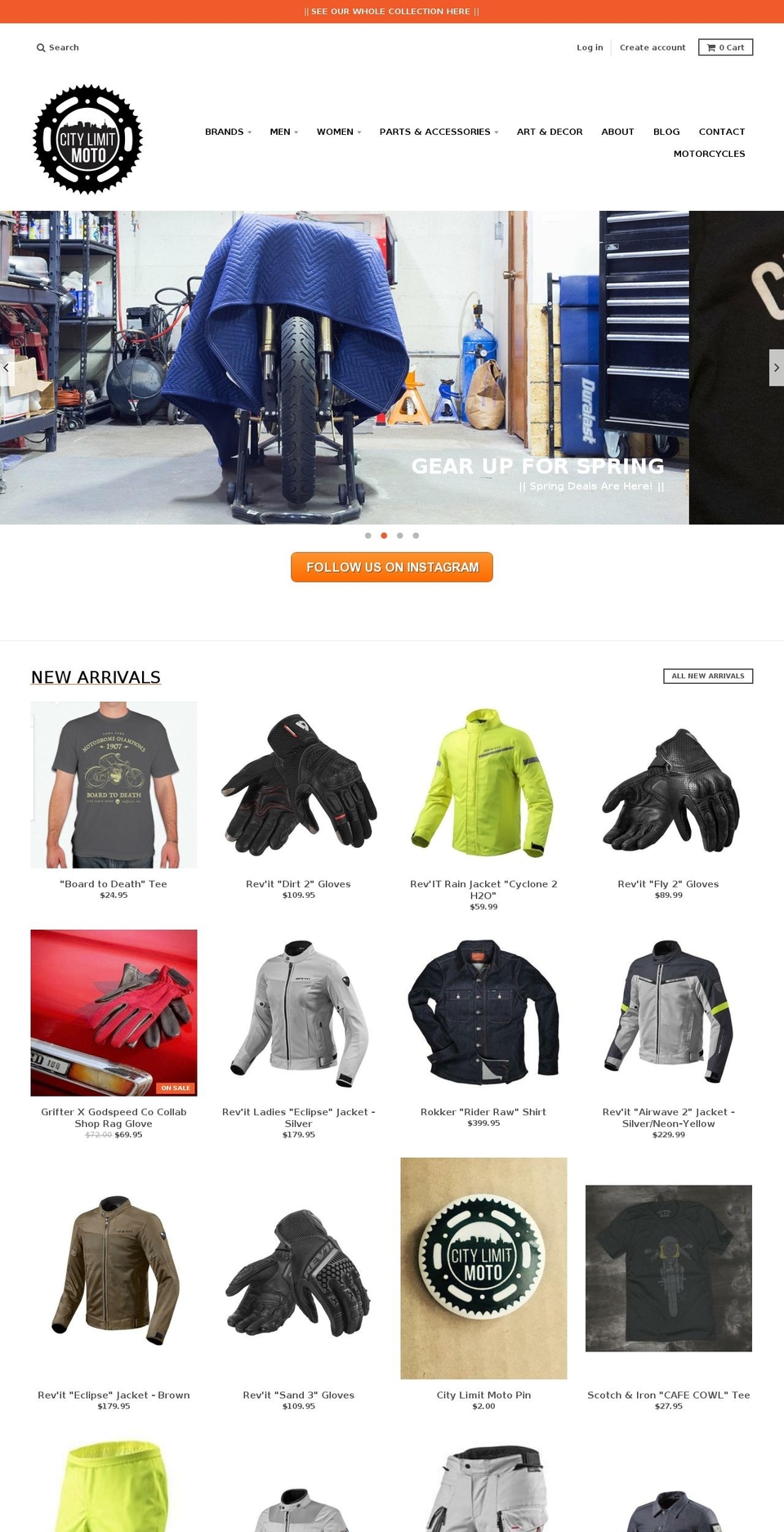citylimitmoto.net shopify website screenshot