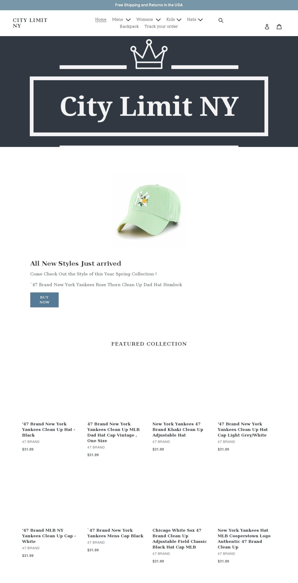 citylimitny.com shopify website screenshot