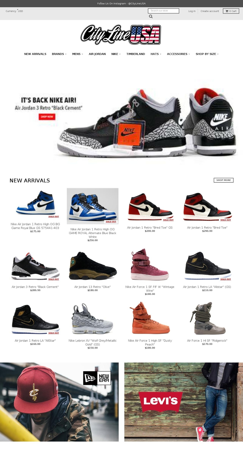 citylineusa.com shopify website screenshot