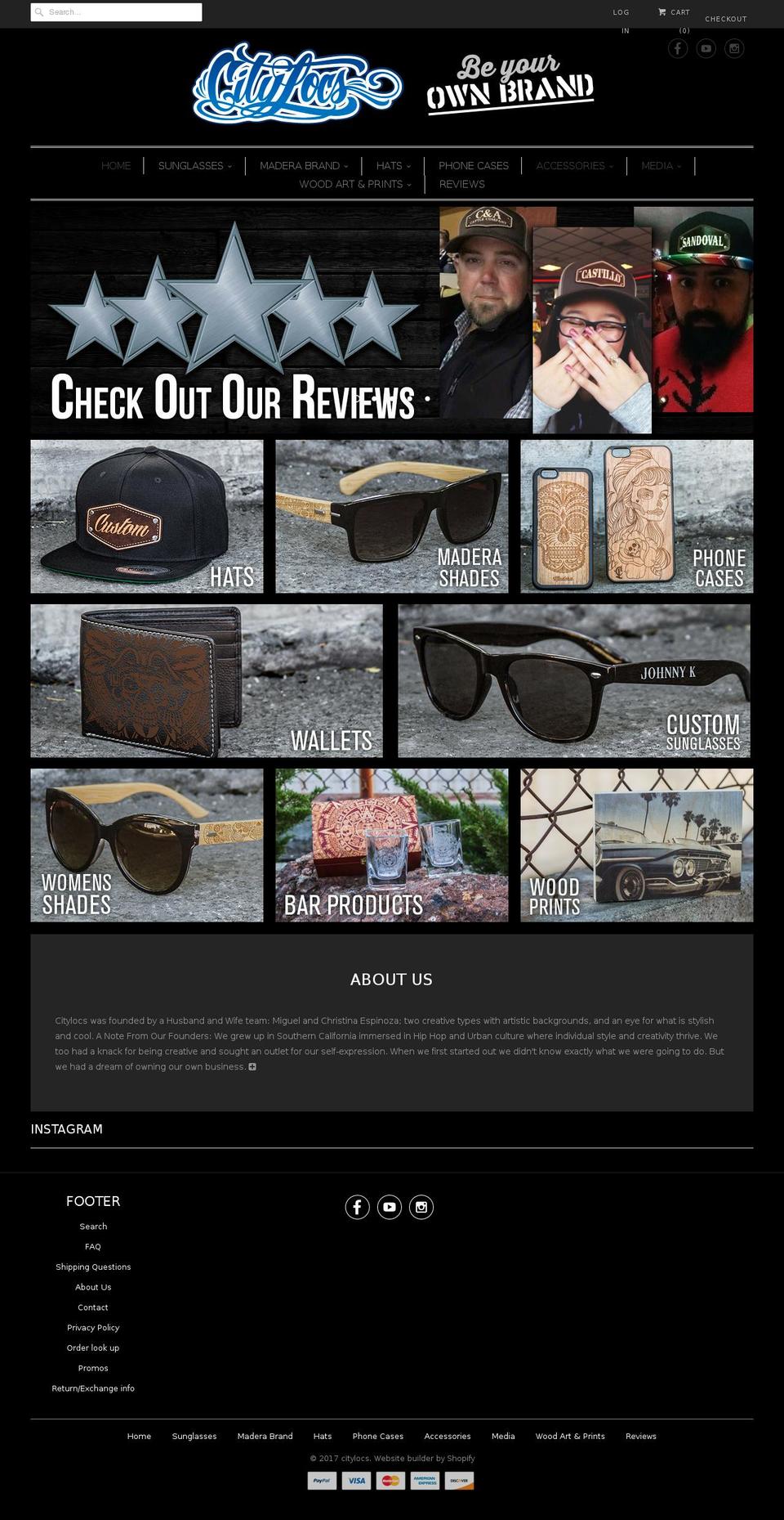 citylocs.com shopify website screenshot