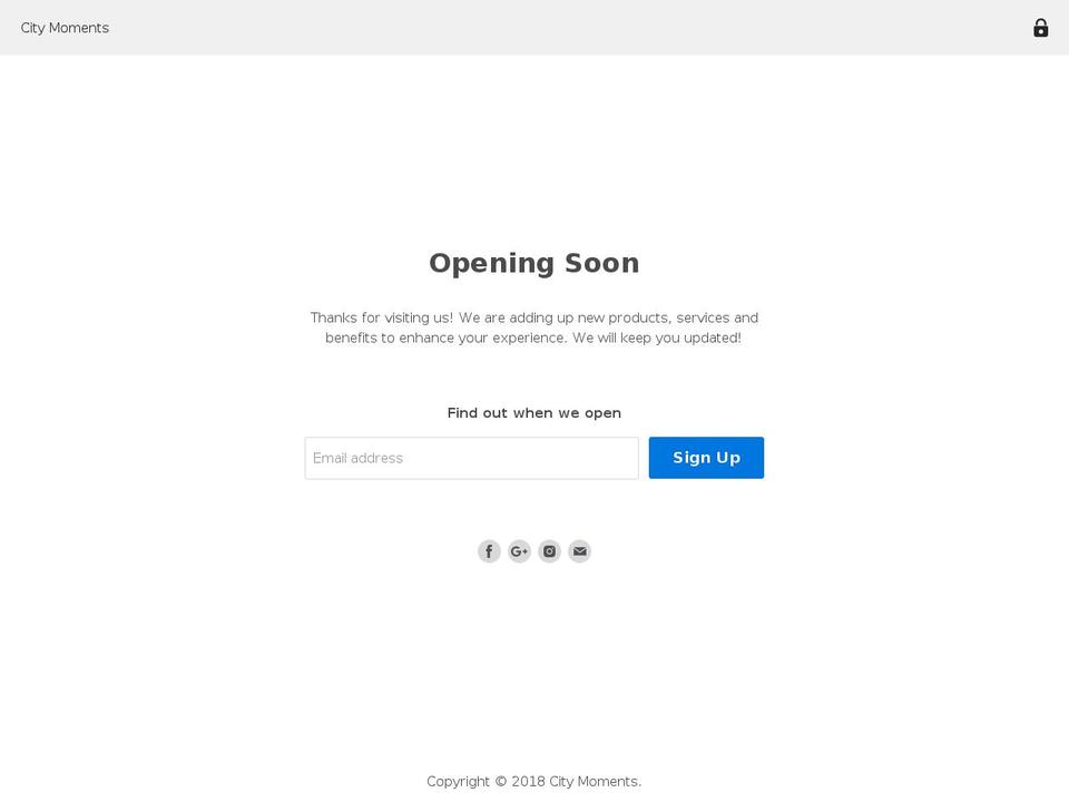 citymoments.com shopify website screenshot