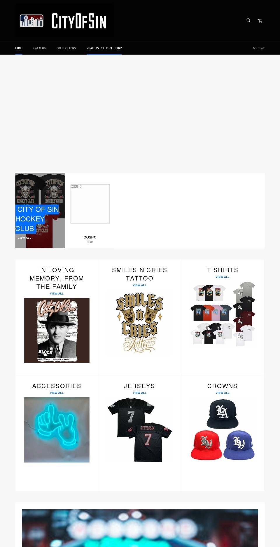 cityofsinlv.com shopify website screenshot