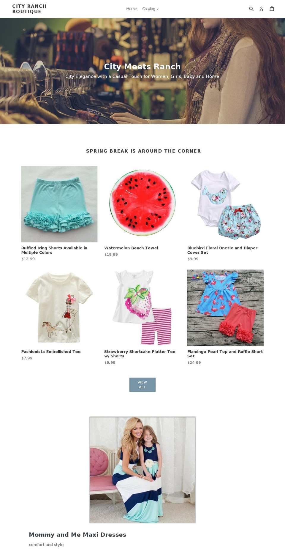 cityranchboutique.com — Shopify storefront screenshot