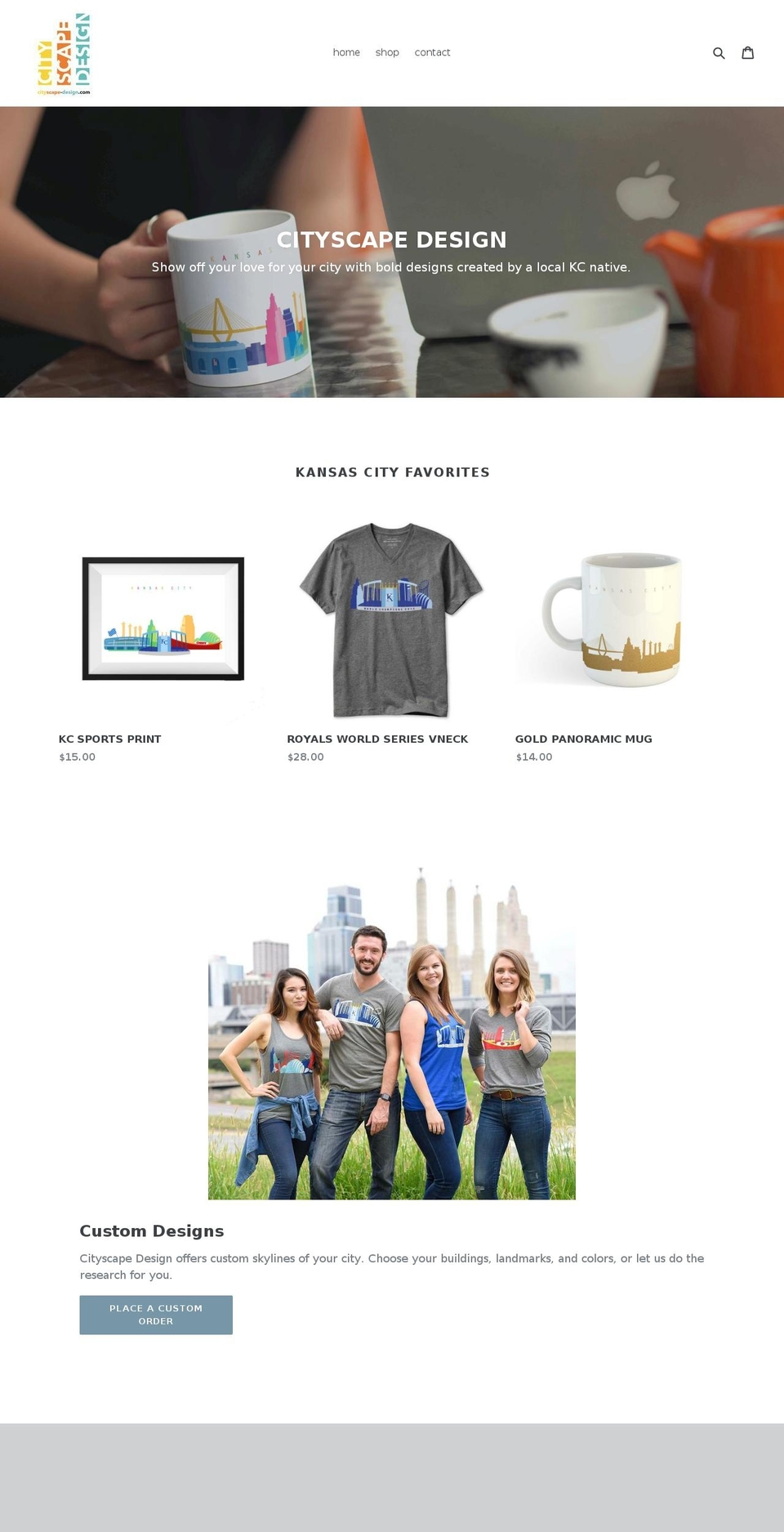 cityscape-design.com shopify website screenshot