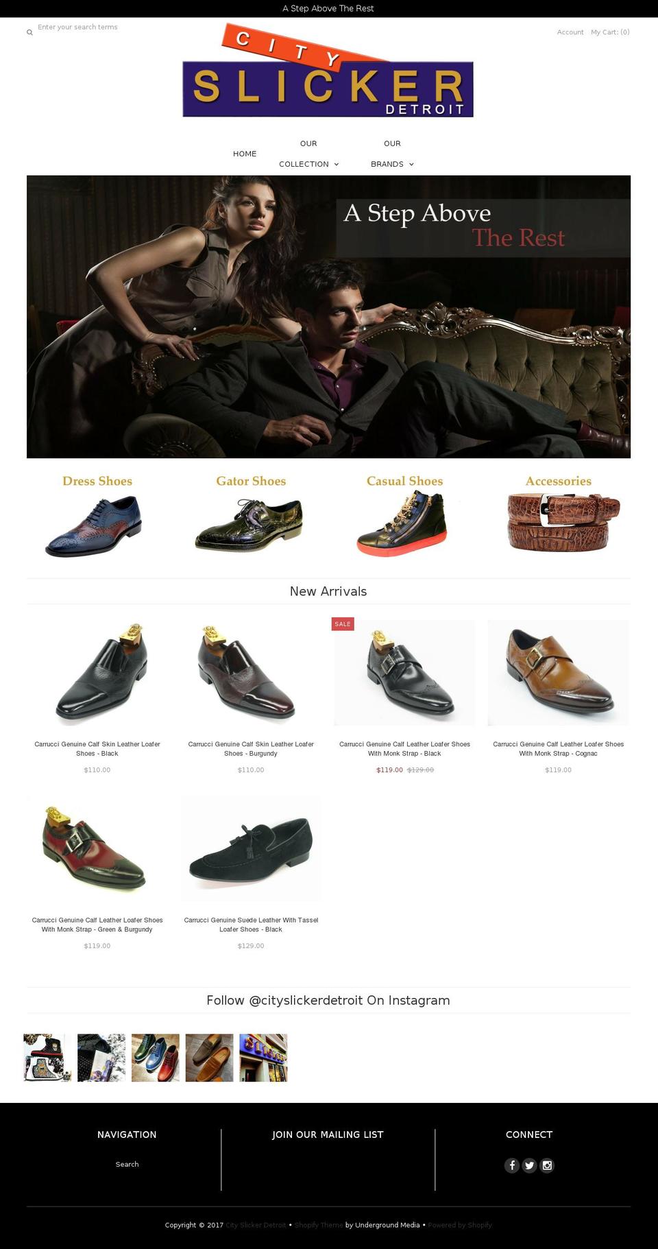 cityslickerdetroit.com shopify website screenshot