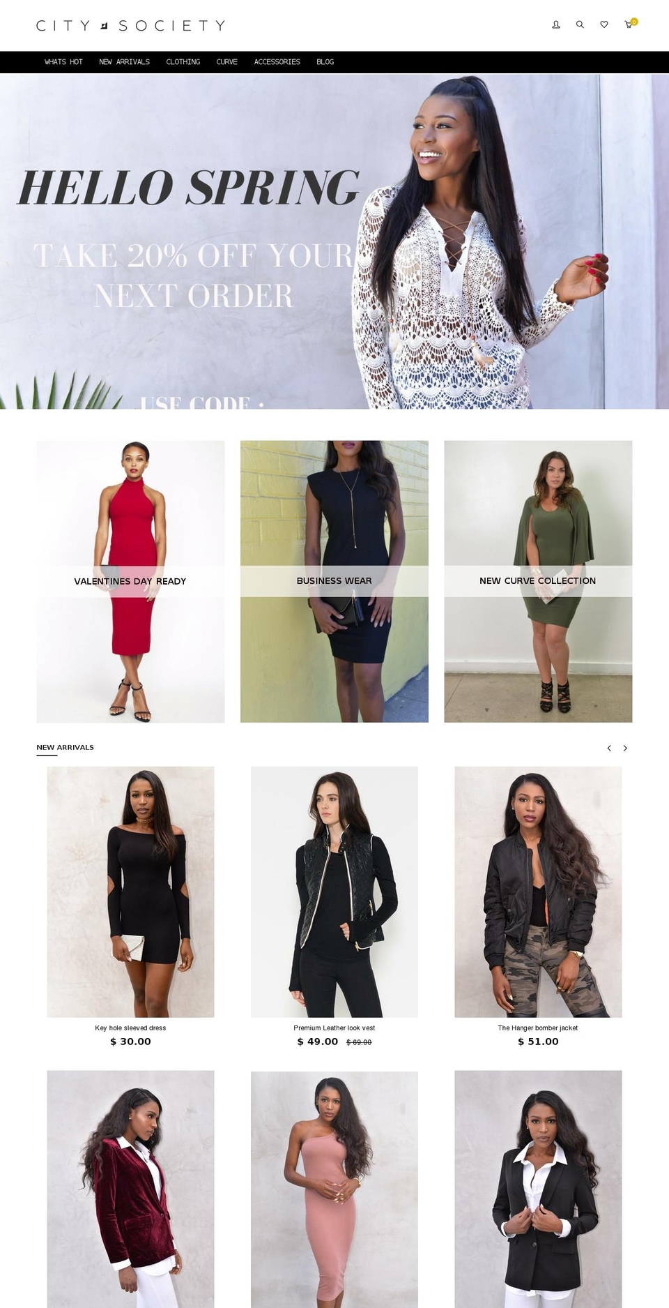 citysociety.com shopify website screenshot