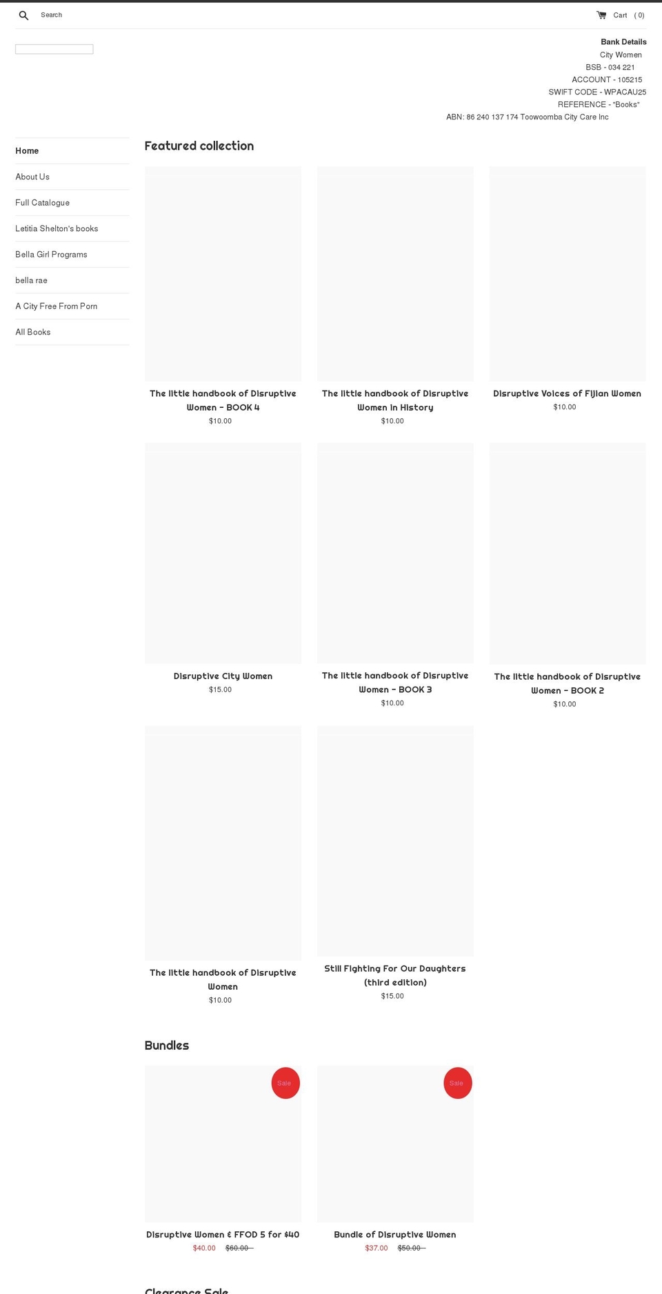 citywomen.myshopify.com shopify website screenshot