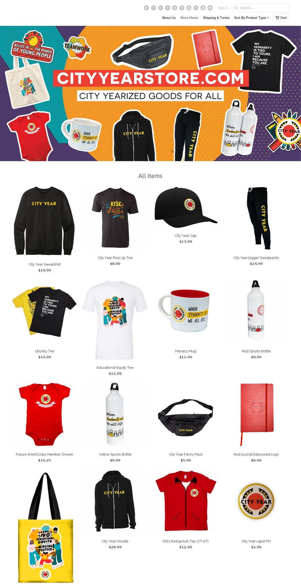 cityyearstore.myshopify.com shopify website screenshot