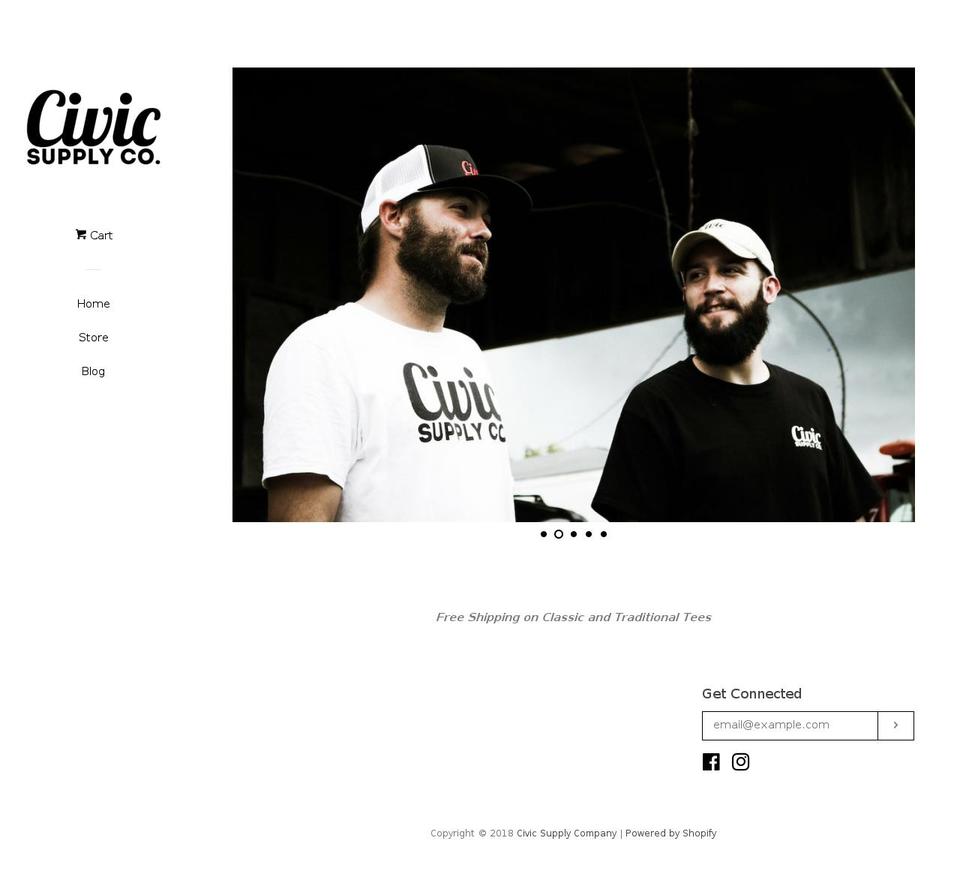 civicsupplyco.com — Shopify storefront screenshot