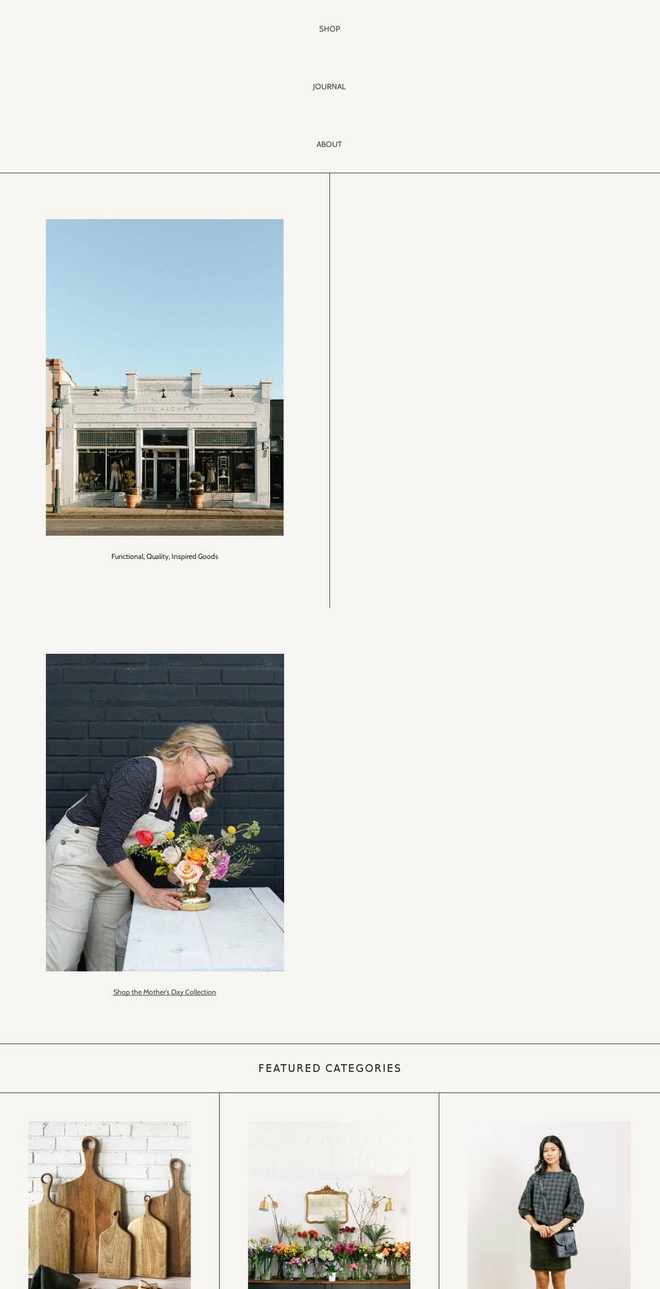 civilalchemy.com shopify website screenshot