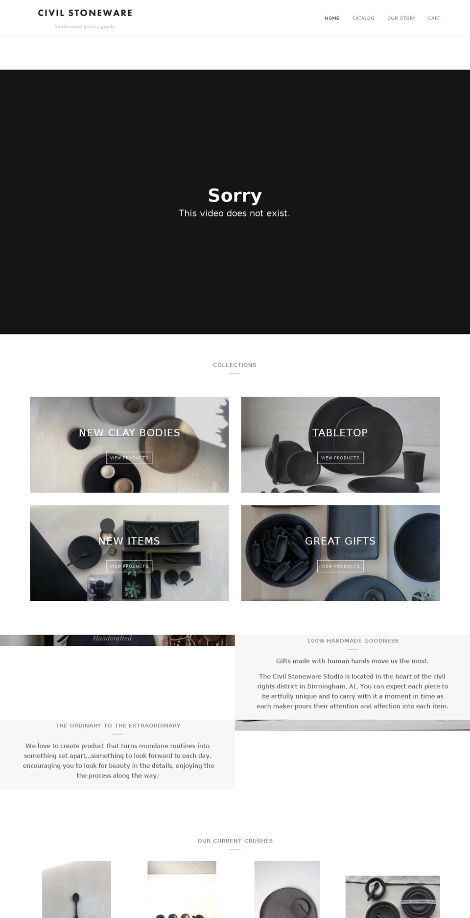 civilstoneware.com shopify website screenshot