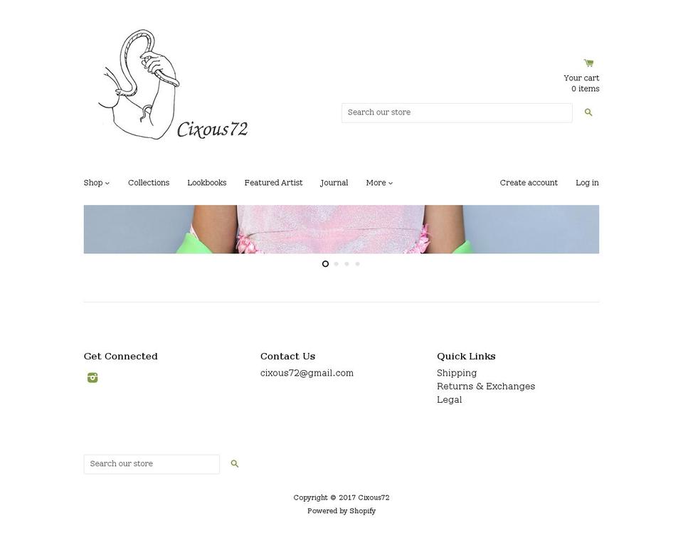 cixous72.com shopify website screenshot