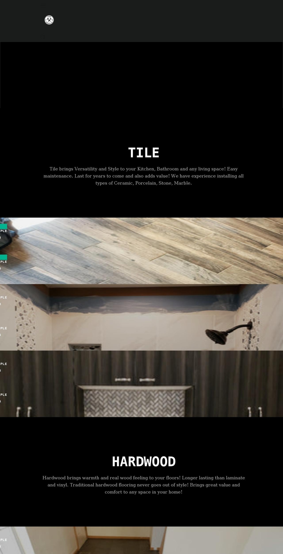 cjfloorcoverings.com shopify website screenshot