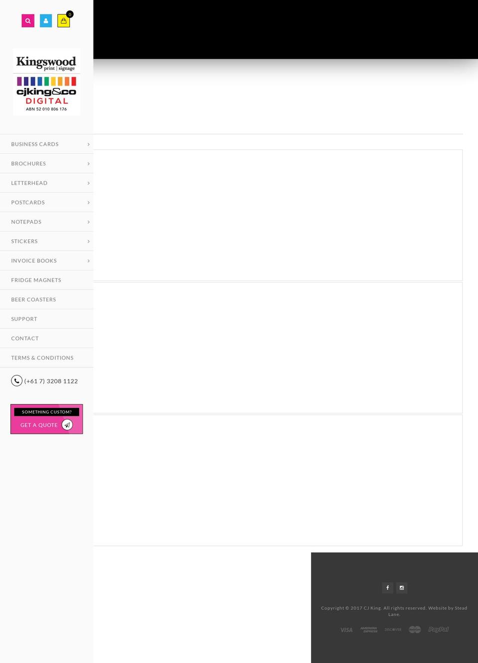 cjkingdigital.com.au shopify website screenshot