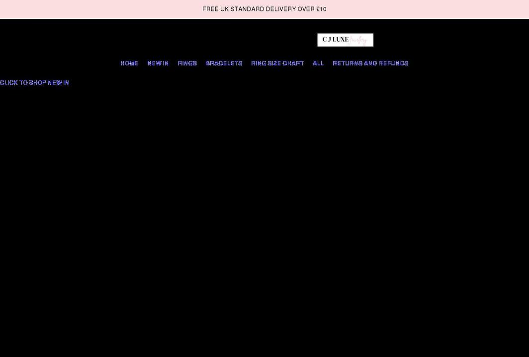 cjluxe.co.uk shopify website screenshot