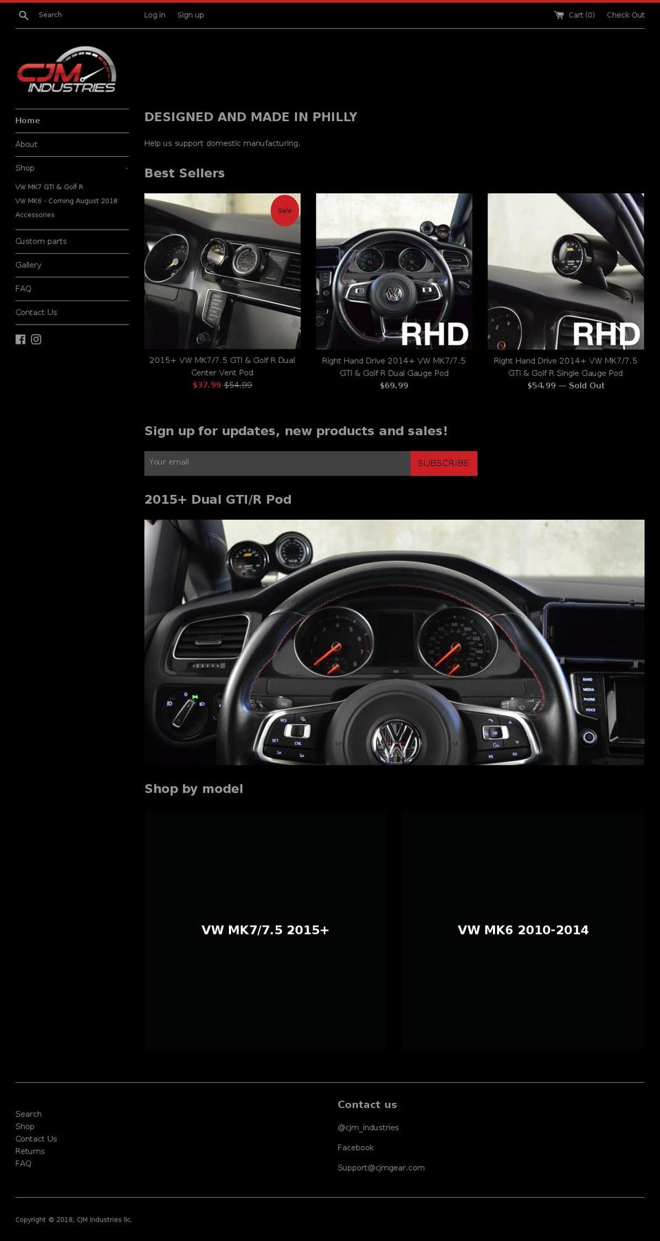 cjmind.com — Shopify storefront screenshot