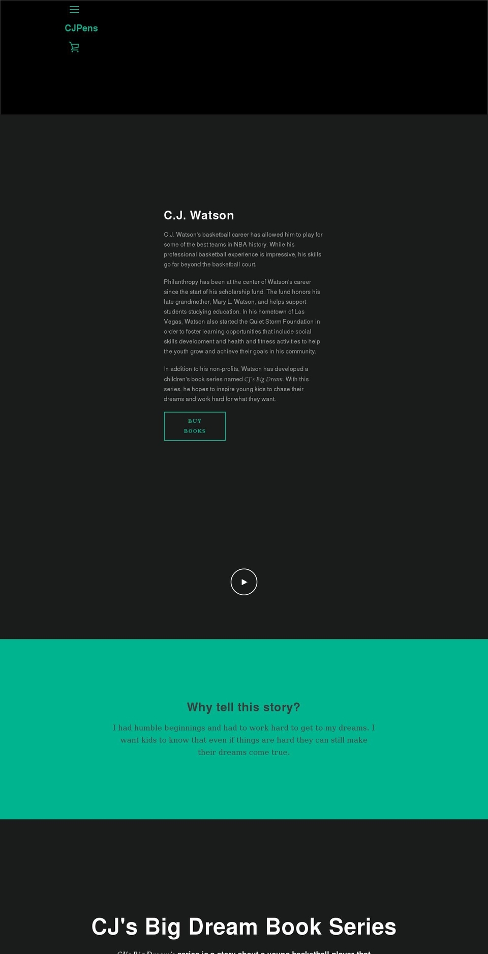cjpens.com shopify website screenshot