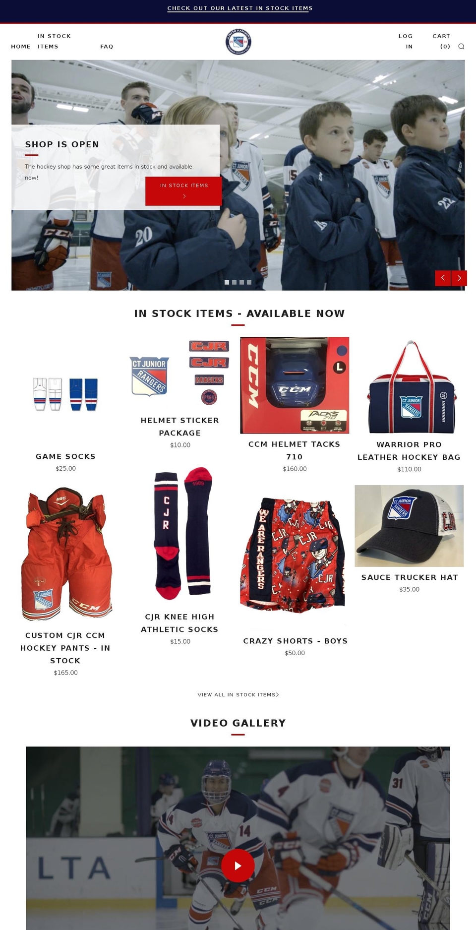 cjrhockeyshop.com shopify website screenshot