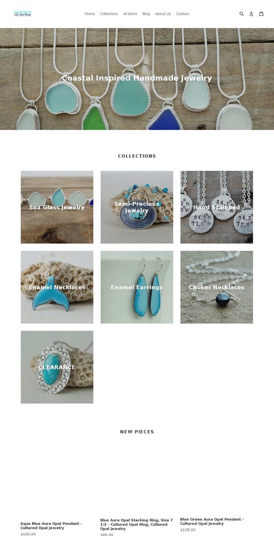 cjsseashop.com — Shopify storefront screenshot