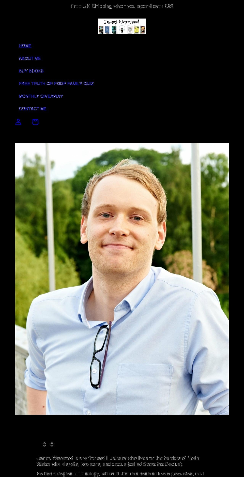 cjwarwood.com shopify website screenshot