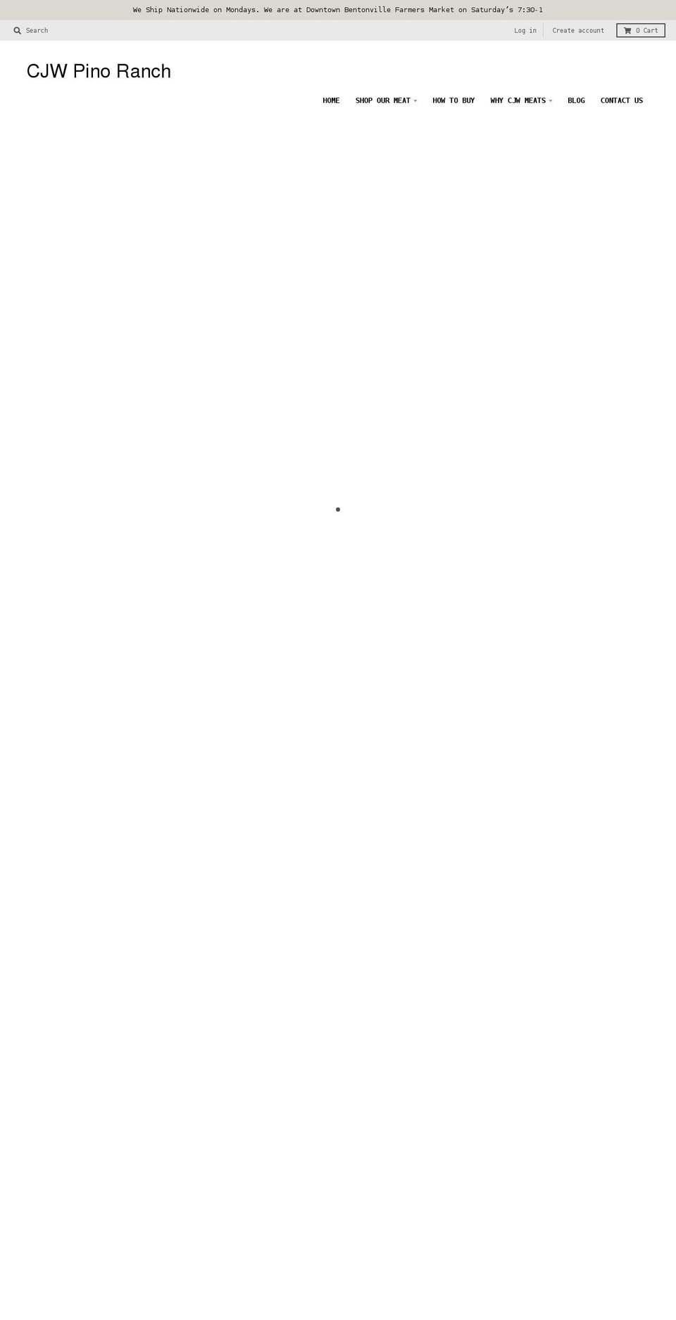 cjwpinoranch.net shopify website screenshot