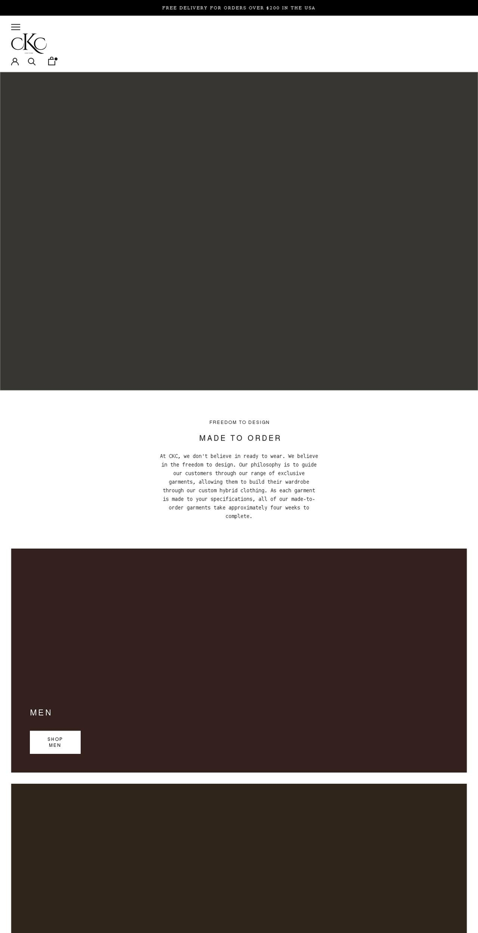 ckcny.com shopify website screenshot