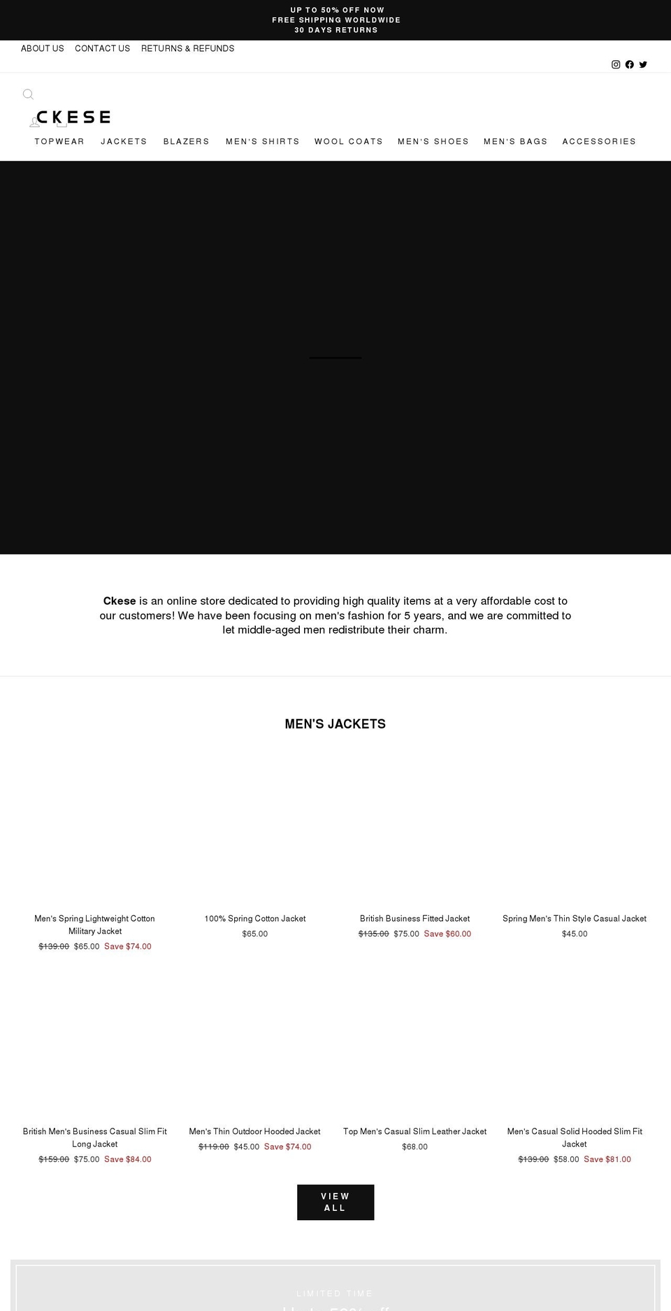 ckese.com — Shopify storefront screenshot