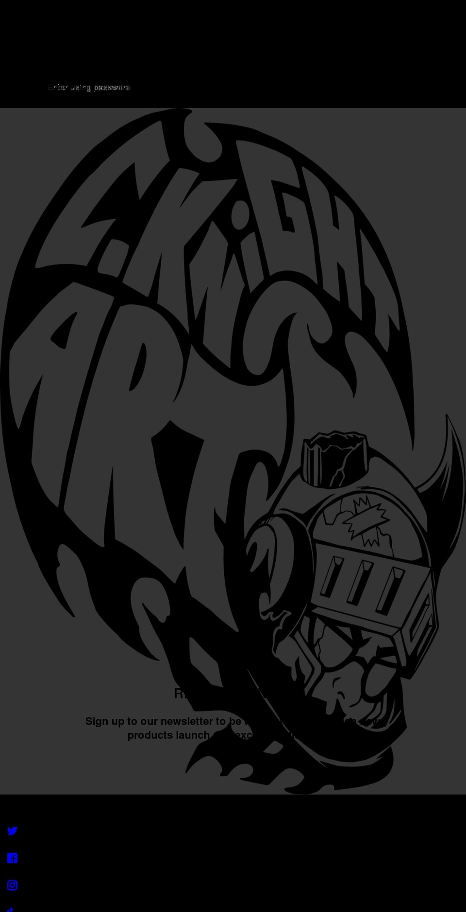 cknightarts.com shopify website screenshot