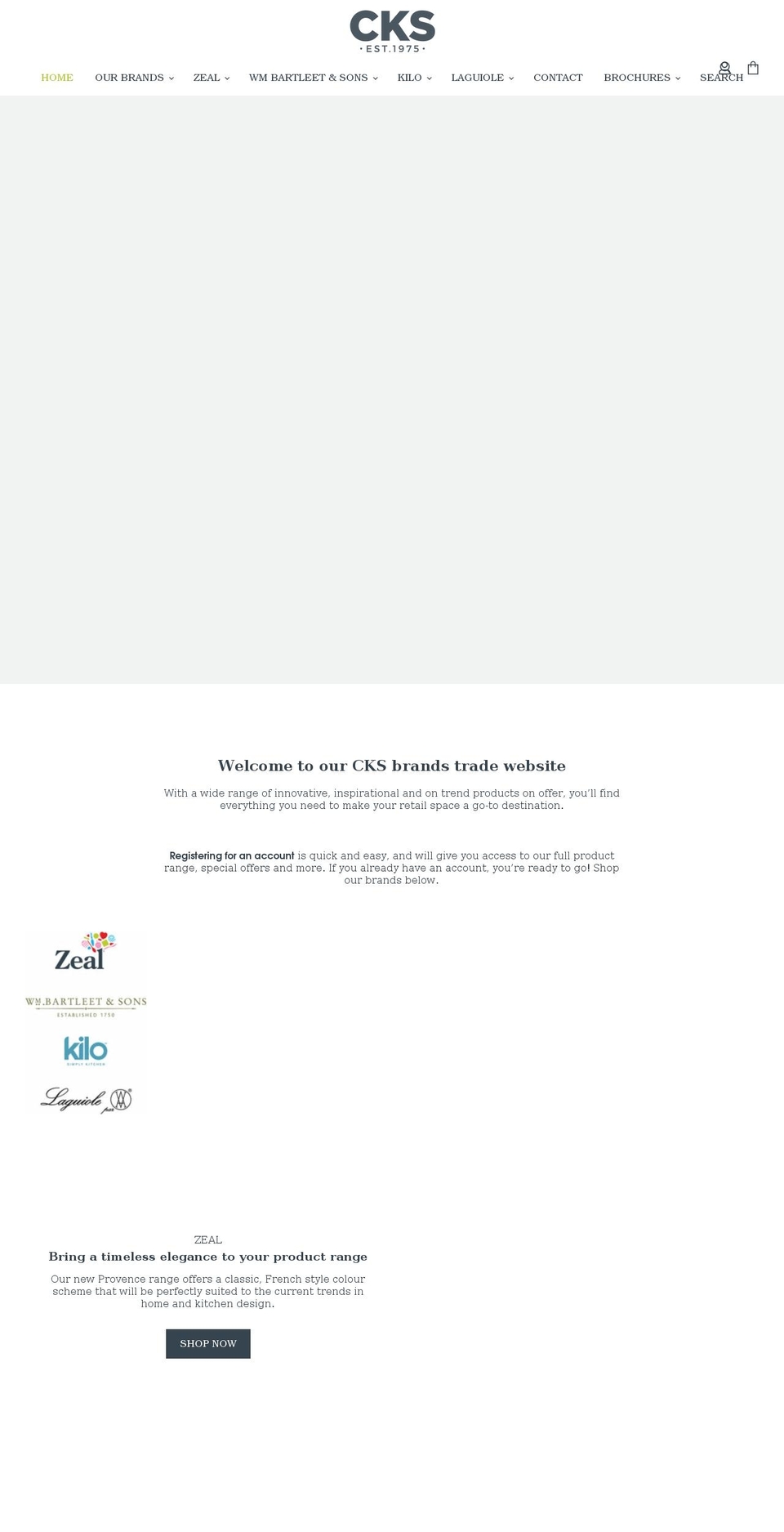 cksbrands.com shopify website screenshot