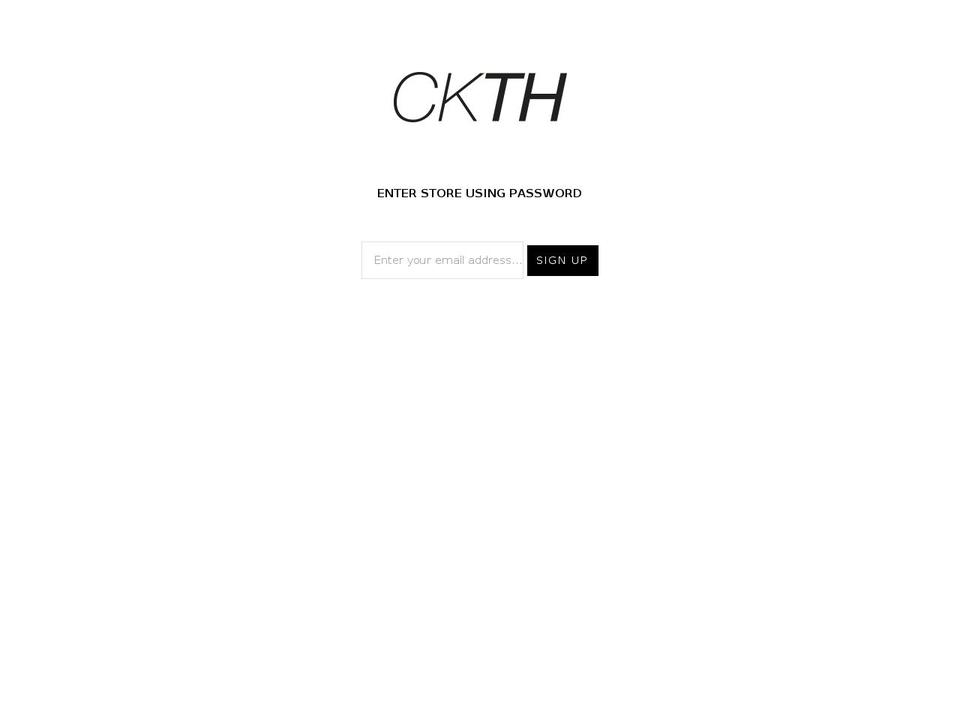 ckth.com — Shopify storefront screenshot