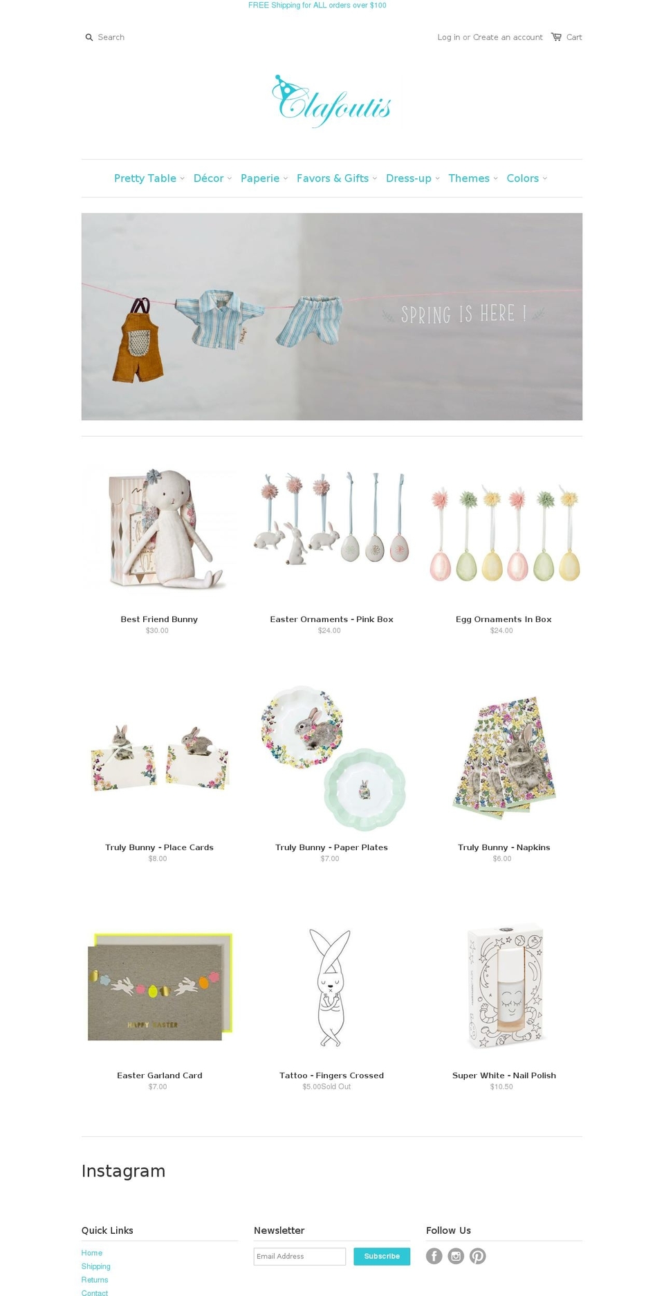 clafoutis-creations.com shopify website screenshot