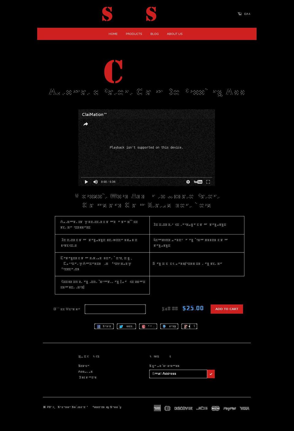 claimation.com shopify website screenshot