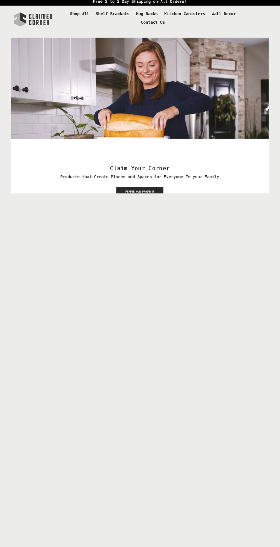 claimedcorner.com shopify website screenshot