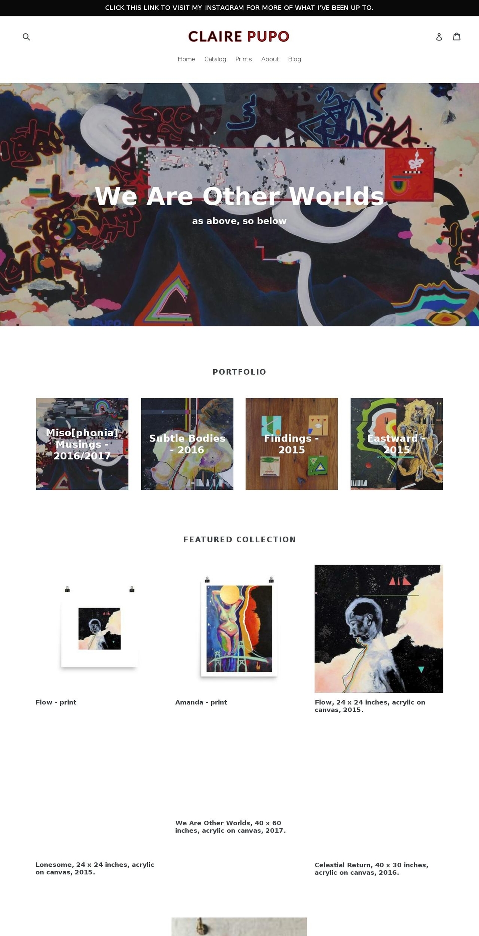 clairepupo.com — Shopify storefront screenshot