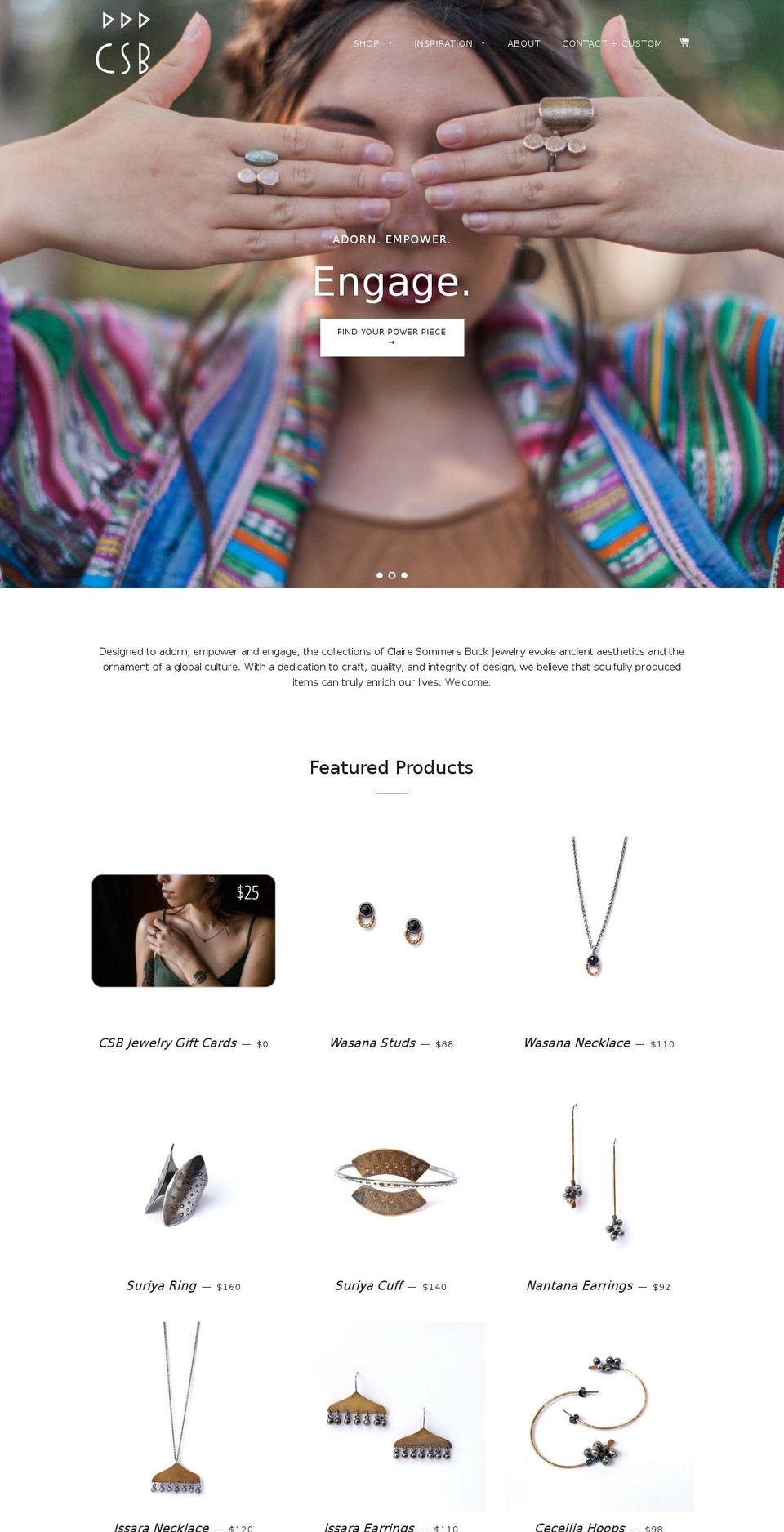 clairesommersbuck.com shopify website screenshot