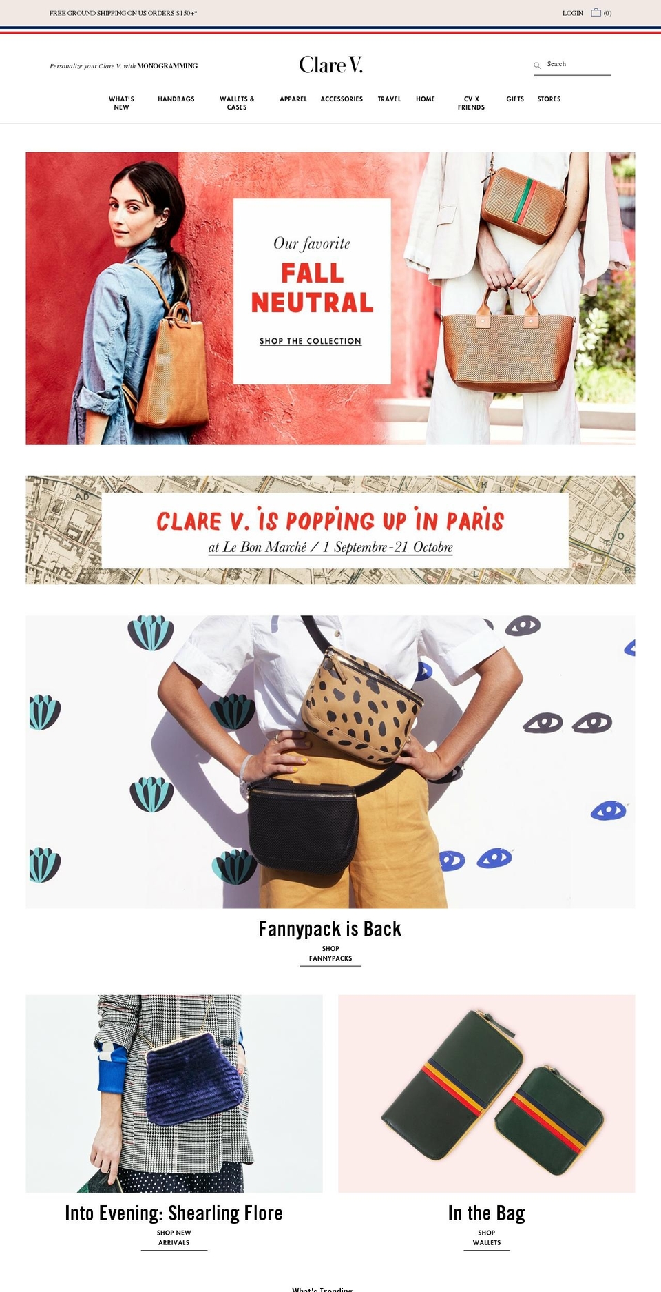 Live Production - Post EOS sale Shopify theme site example clairevivier.net