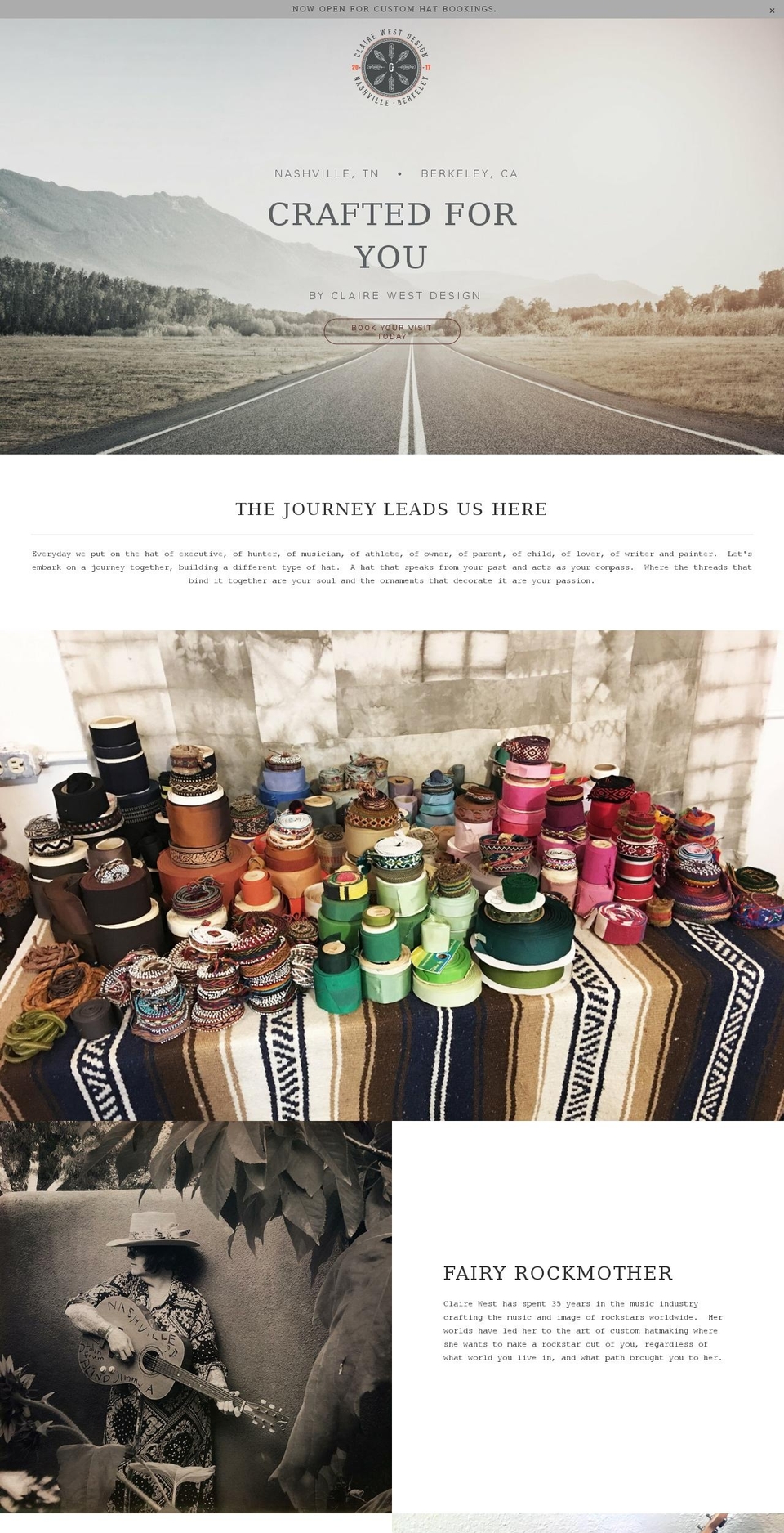 clairewestdesign.com — Shopify storefront screenshot