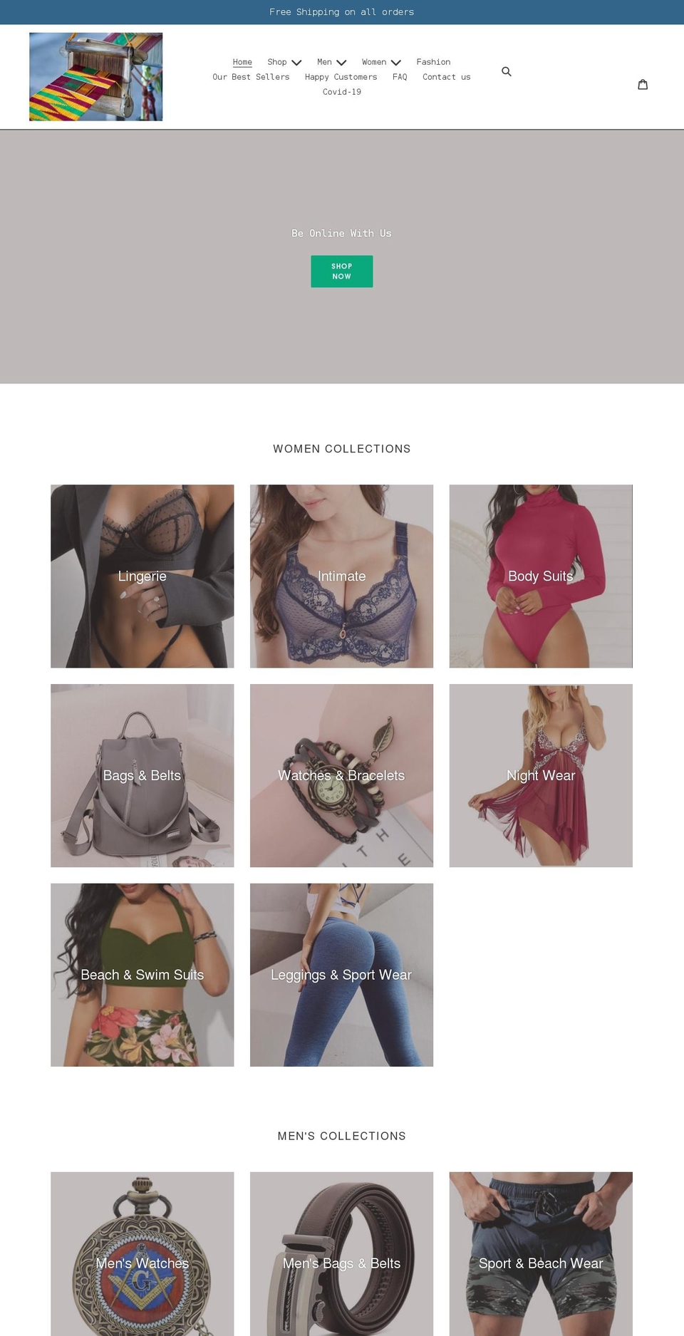 clamstims.com shopify website screenshot