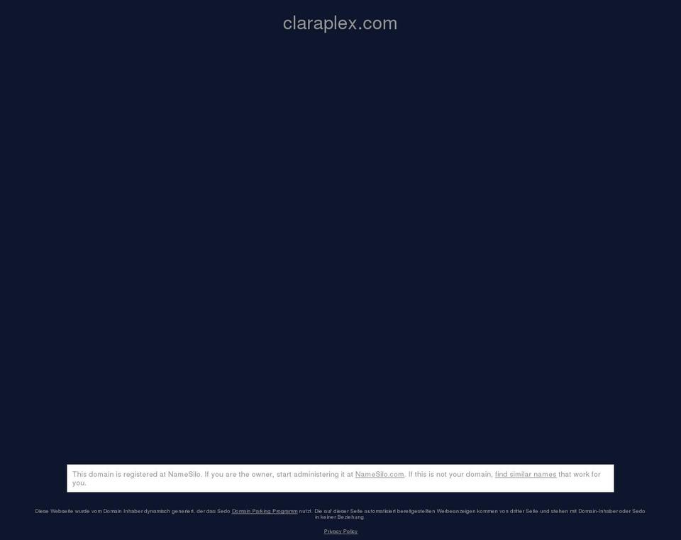 claraplex.com — Shopify storefront screenshot