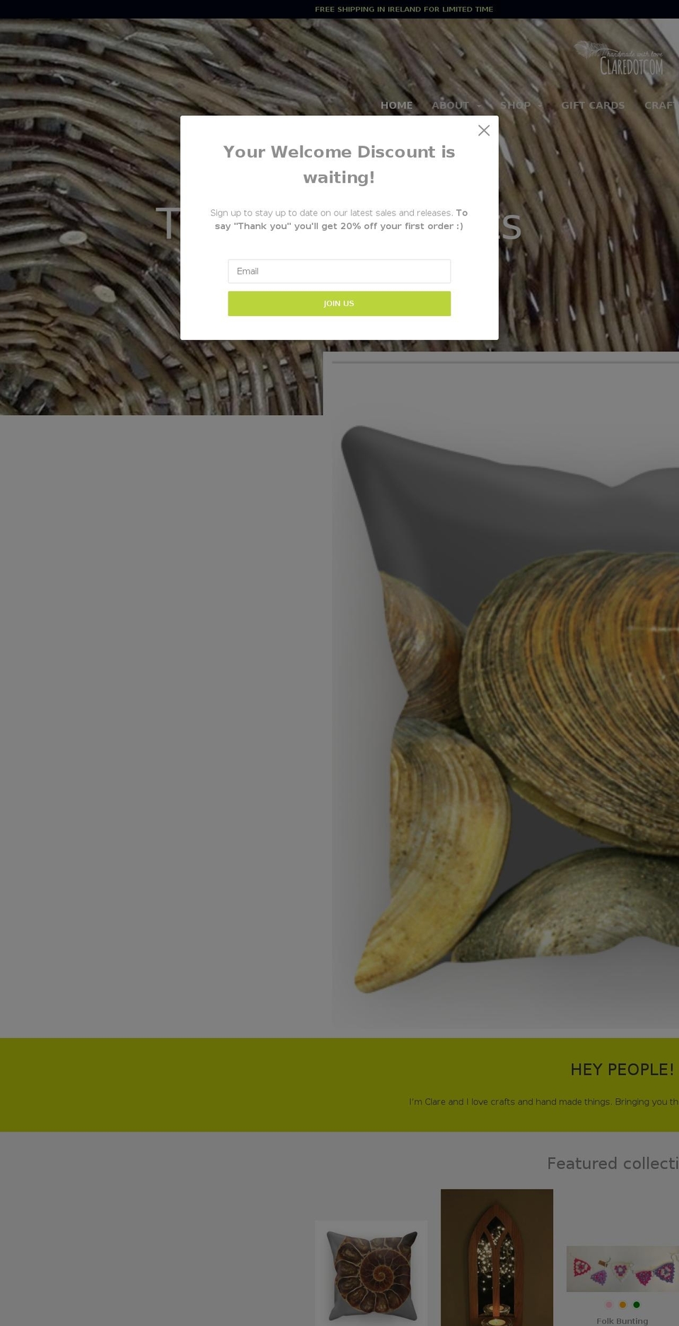 claredotcom.com shopify website screenshot