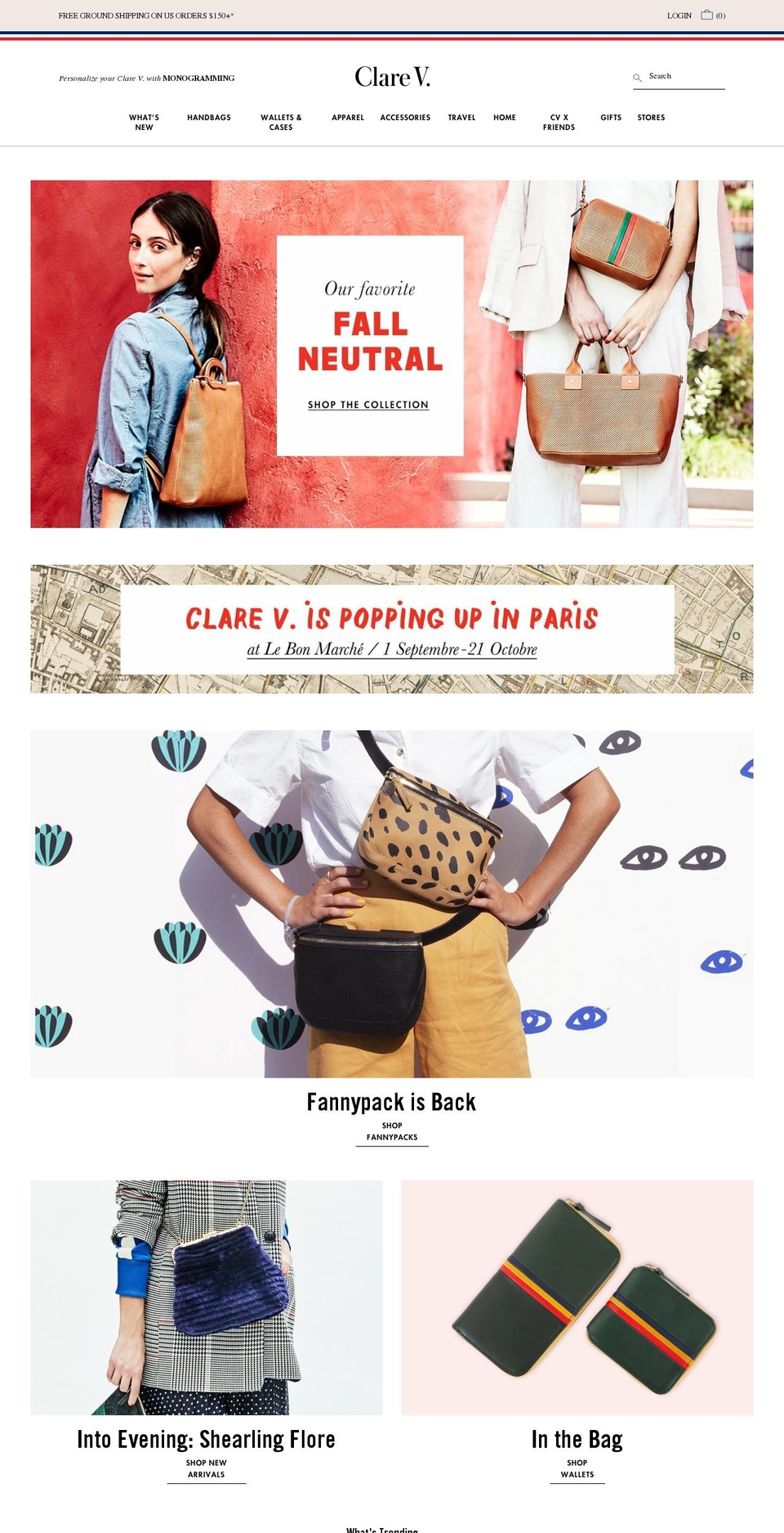 Live Production - Post EOS sale Shopify theme site example clarevivier.net