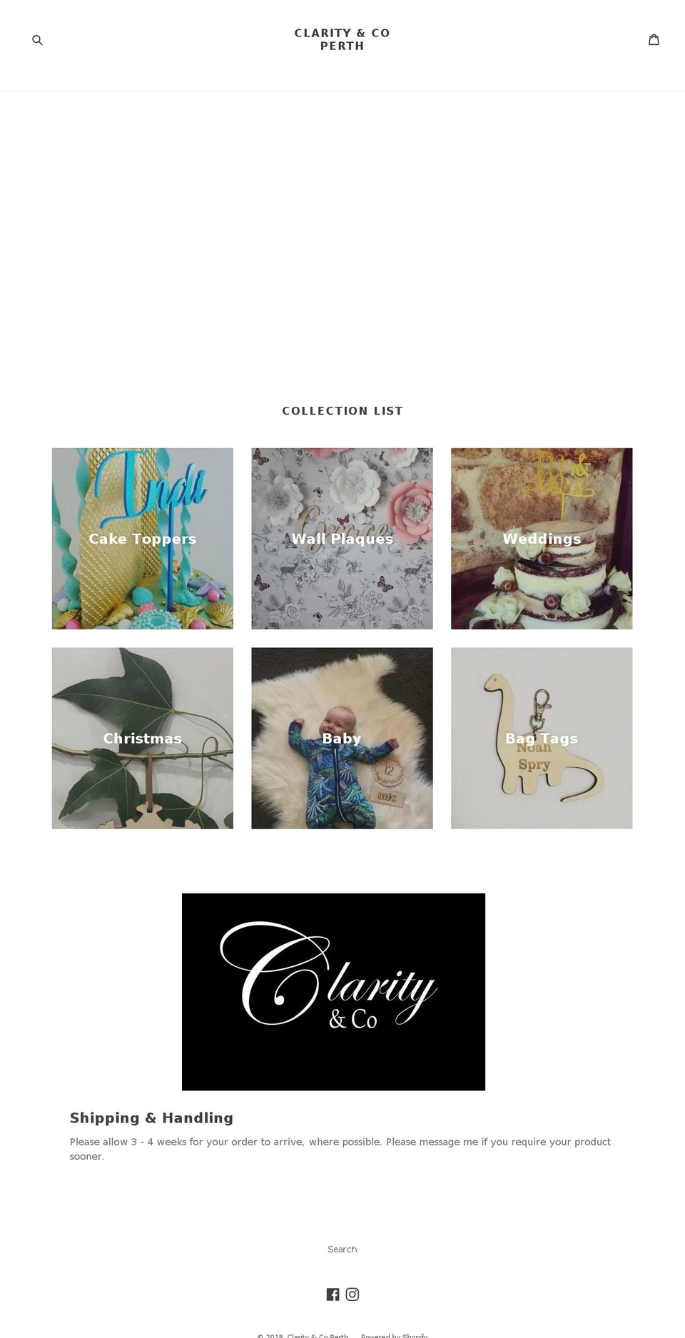 clarityandco.com.au shopify website screenshot