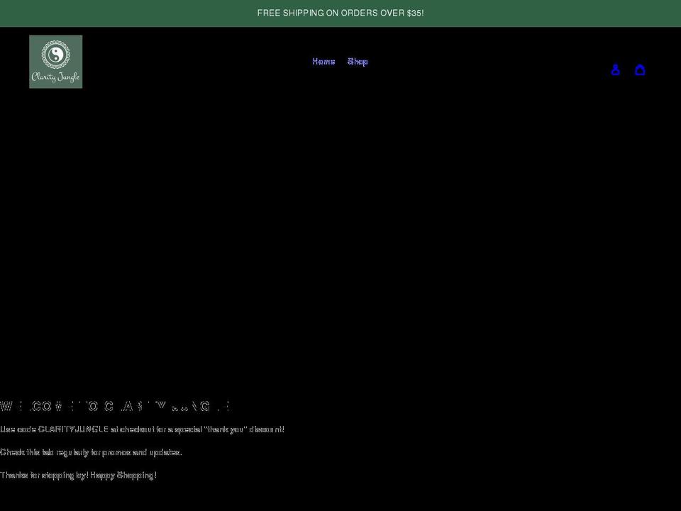 clarityjungle.com shopify website screenshot