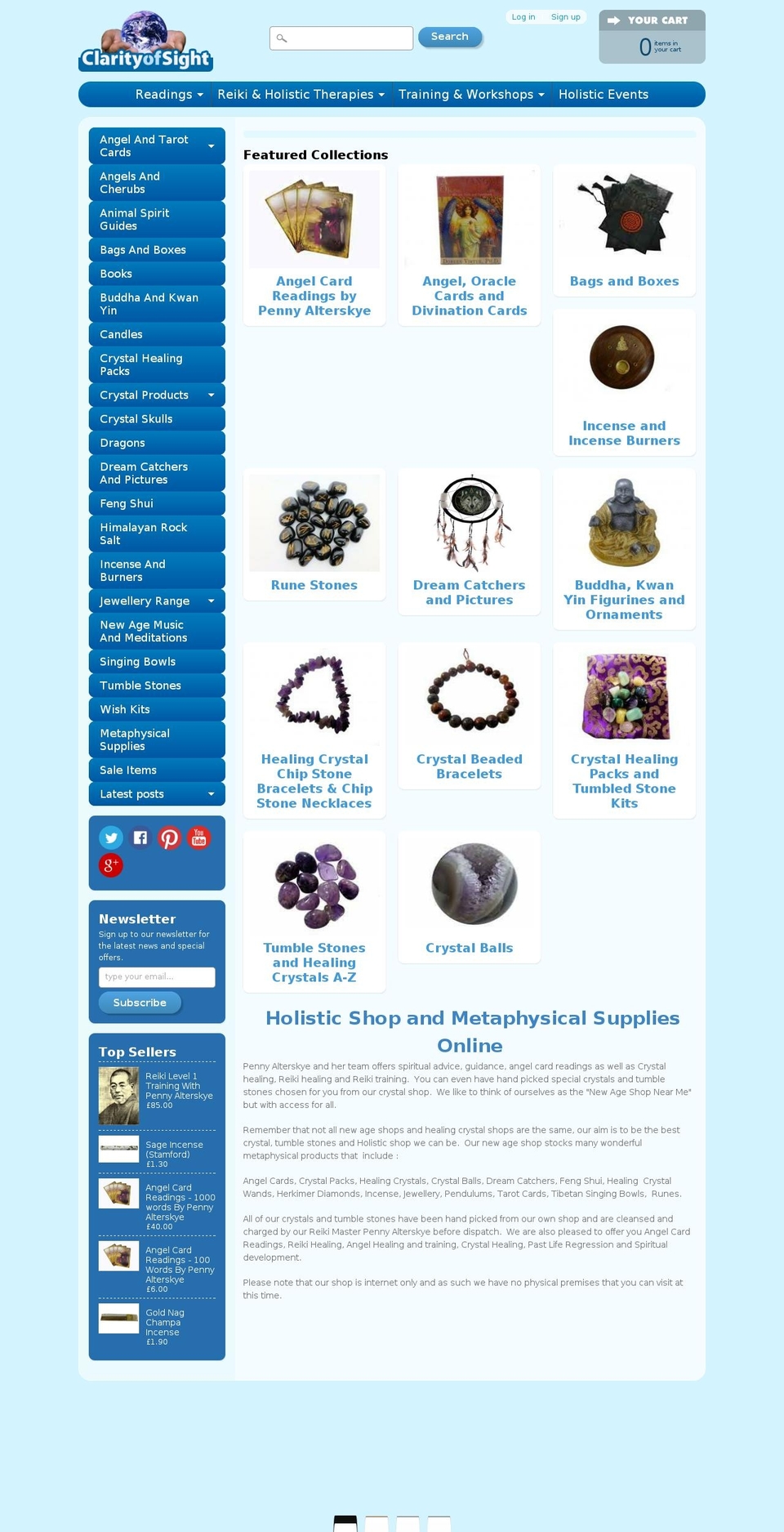 clarityofsight.co.uk shopify website screenshot