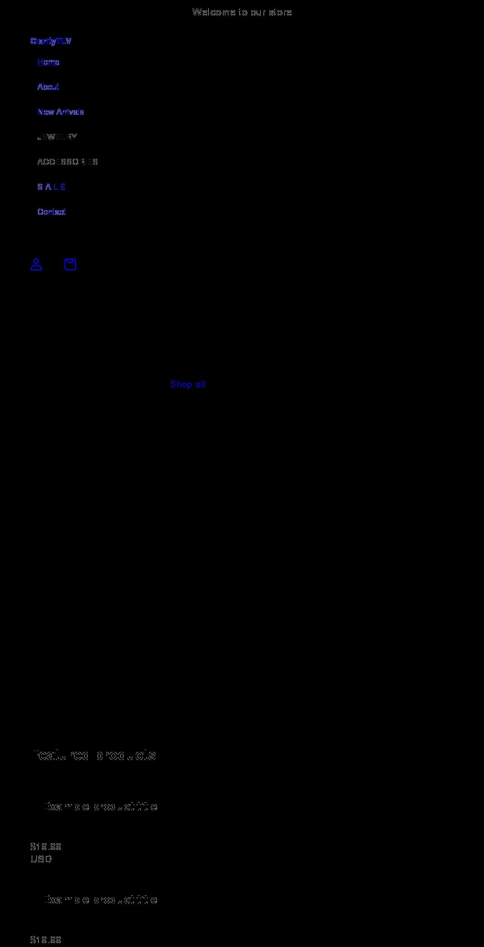 claritytlv.com shopify website screenshot