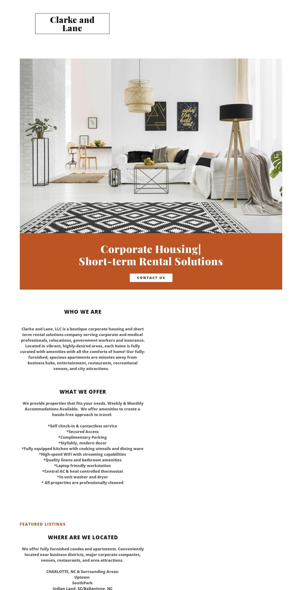 clarkeandlane.com — Shopify storefront screenshot